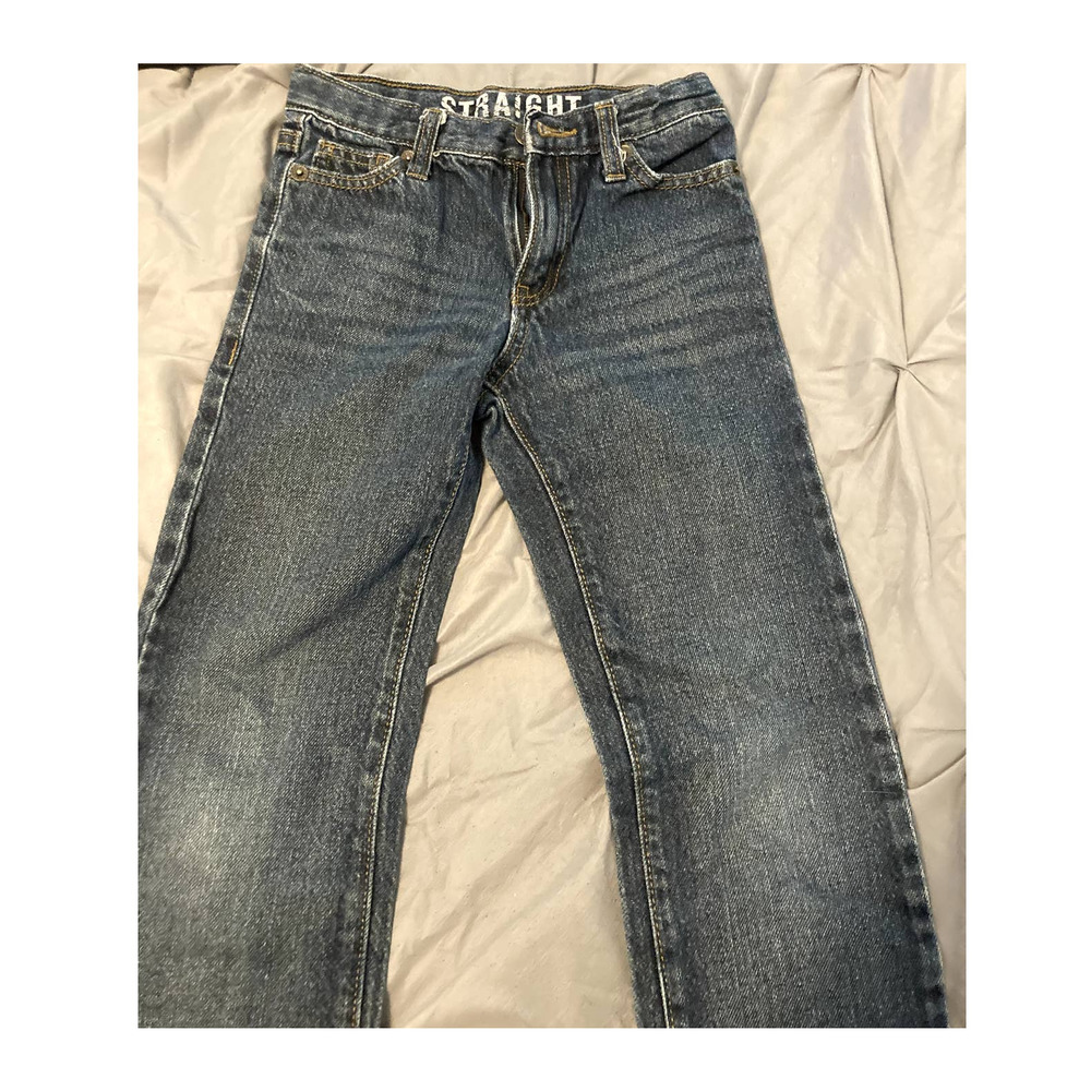 Crazy 8 Boys Straight Leg Blue Jeans- Size 10 slim